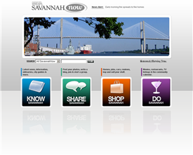 SavannahNow Beta Homepage 2006-06-06.png